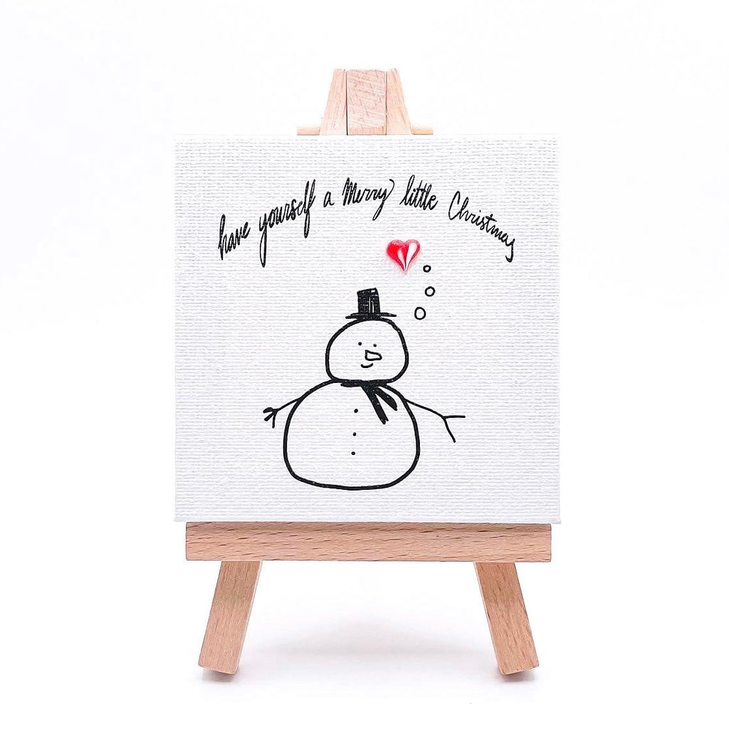 Slurpee The Snowman Canvas
